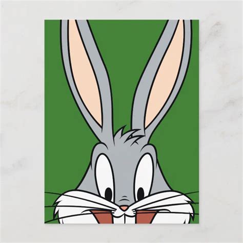Bugs Bunny Smiling Face Postcard Zazzle