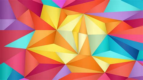 Download Wallpaper 1920x1080 Abstraction Triangles Colorful Full Hd