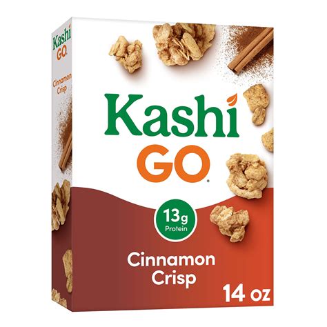 Kashi Go Breakfast Cereal Vegan Protein Fiber Cereal Cinnamon Crisp