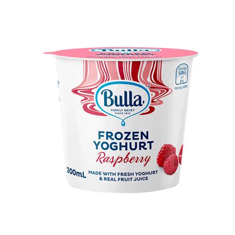Bulla Frozen Yoghurt Cup Strawberry 200ml Bulla Foodservice