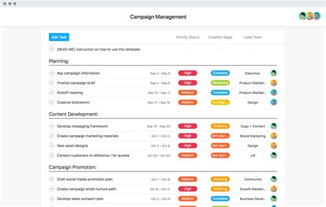 11 Templates To Help You Plan And Manage Your Next Project • Asana
