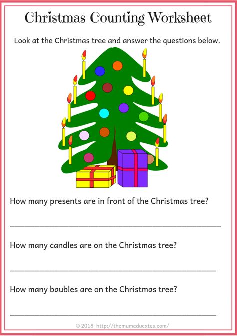 year 1 christmas themed maths worksheets the mum educates