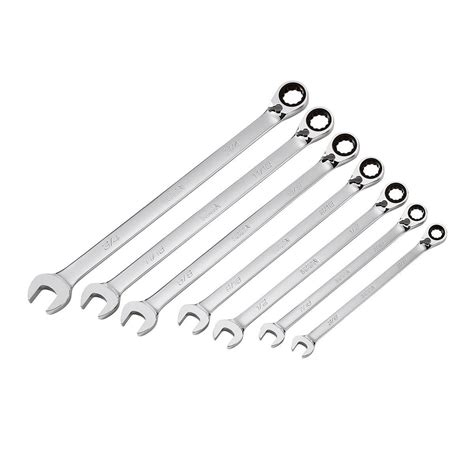 Professional Sae Ratcheting Combination Wrench Set Piece