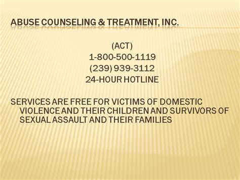 Substance Abuse And Domestic Violence Act Abuse Counseling And