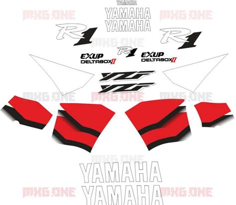 Yamaha Yzf R1 Kit Stickers Set Mxg One Best Moto Decals