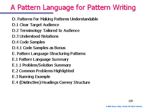 A Pattern Language For Pattern Writing