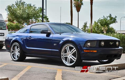 Staggered 22 Inch Concept One Rs55 Wheels On 06 Ford Mustang Gt W