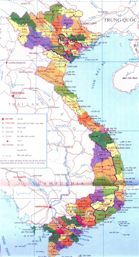 Bản đồ Việt Nam And 63 Tỉnh Thành Khổ Lớn 2022