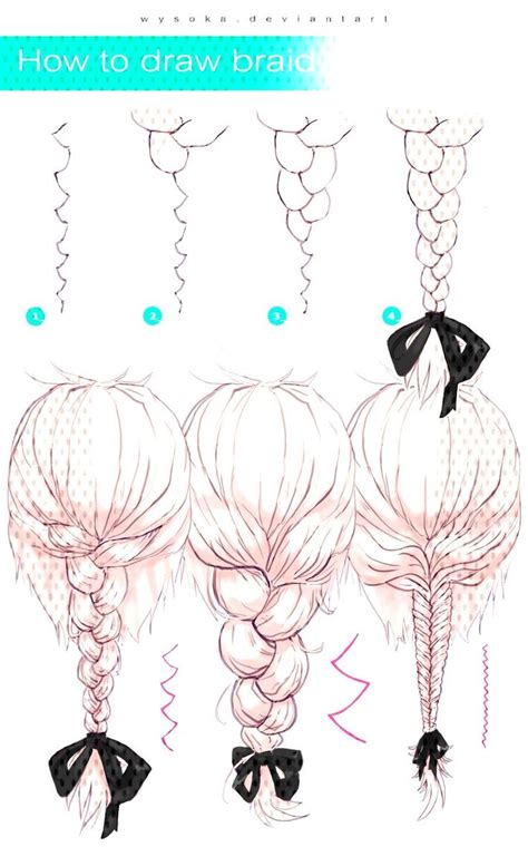 Braids Draw How To How To Draw Braidsyou Can Find Anime Hair And