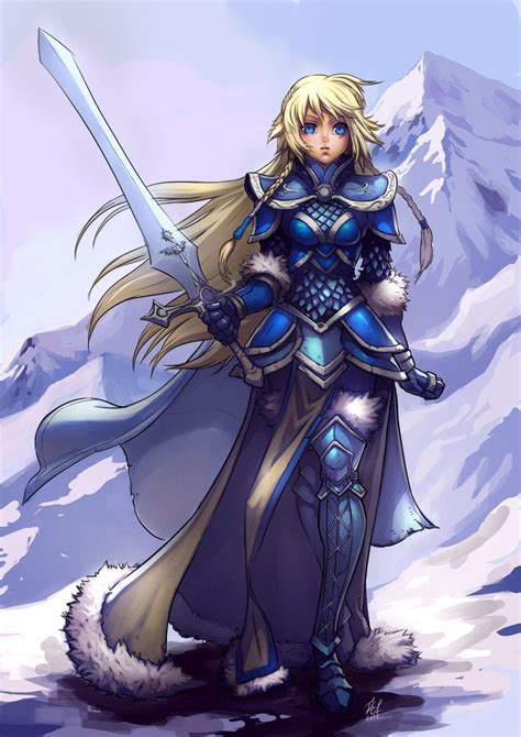 Anime Female Paladin Art