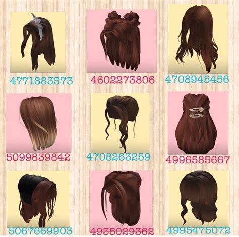 Codes that got mixed up:: NOT MINE ! owner: mabelu_games :) more brunette hairstyles ! pt. 1 in 2020 | Roblox codes ...