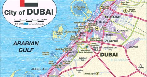 Burj Dubai Dubai City Map Places Of Interest