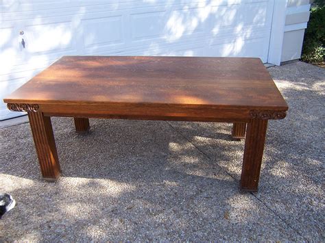 Quarter Sawn Oak Dinningconference Table Victorian Treasures