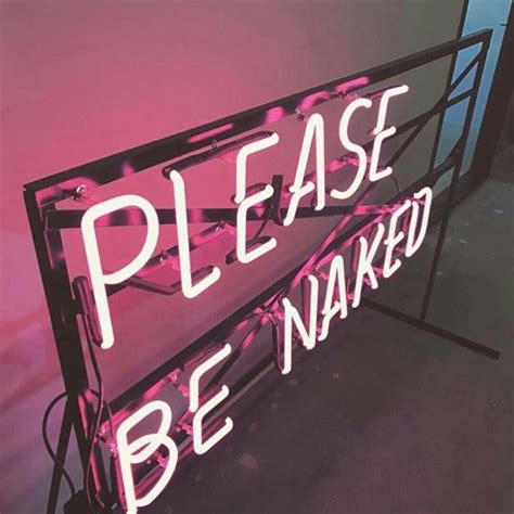 Neon Aesthetic Please Be Naked Vaporwave Room Neon Wall Signs Nyc My Xxx Hot Girl