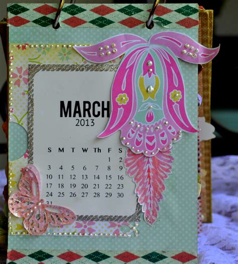 Dazzled By Life Handmade Desk Calendar