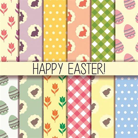 Easter Digital Paper Wallpaper Clipart Easter Clipart Etsy Easter