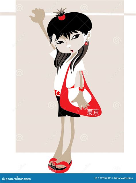 Japanese Schoolgirl Stock Vector Illustration Of High 17255792