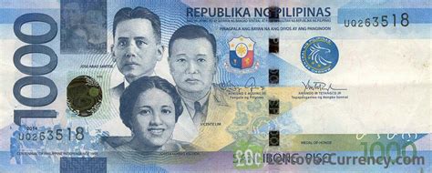 1000 Philippine Peso 2010 Series Exchange Yours For Cash