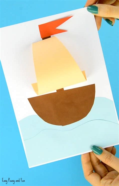 Simple Paper Boat Craft Boat Crafts Summer Crafts For Kids Crafts