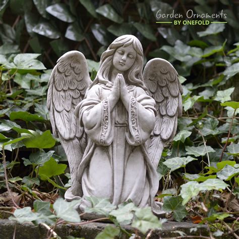 Praying Angel Stone Statue Onefold Ltd