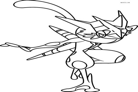 Pokemon Coloring Pages Greninja