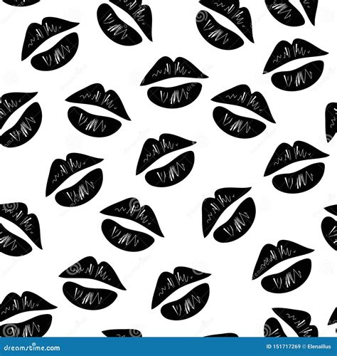 vector seamless lip pattern texture print kiss illustration stock vector illustration of