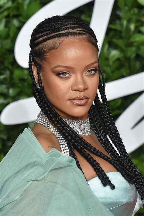 Rihannas Gorgeous Fulani Braids 25 Festive Party Hair Ideas For