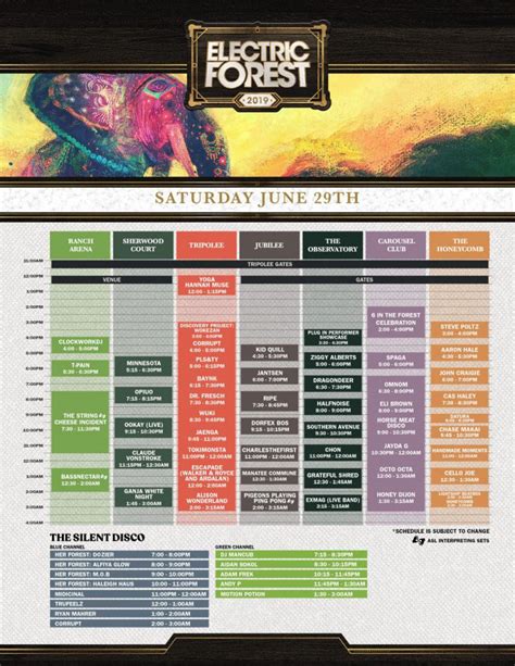 Electric Forest 2019 Set Times Festival Map And More Edm Identity