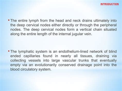 Lymphatic Drainage Of Head And Neck By Dr Cp Arya Bsc Bds M