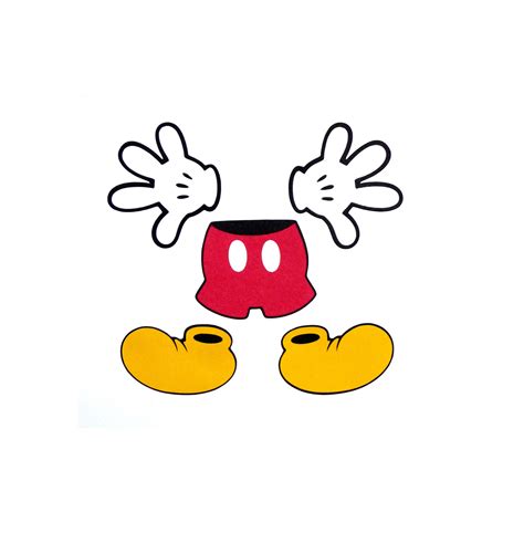 Mickey Mouse Foot Template