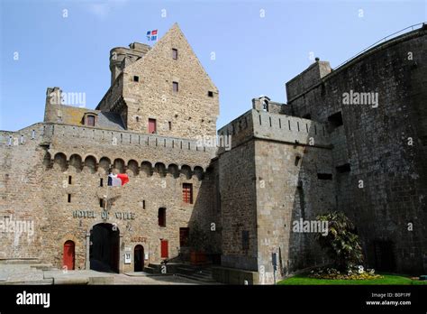 Das Chateau De Saint Malo In St Malo Brittany France Stockfotografie