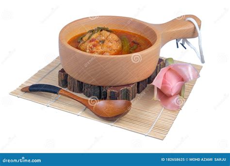 Traditional Malaysia Fish Dish Called Asam Pedas Stock Image Image Of