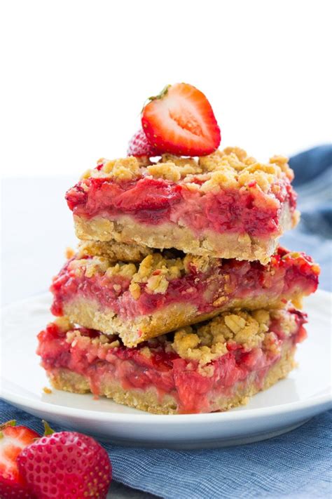 Strawberry Oatmeal Bars Easy Strawberry Recipe