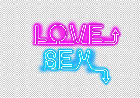 Love Or Sex Light Neon Photoshop Graphics ~ Creative Market