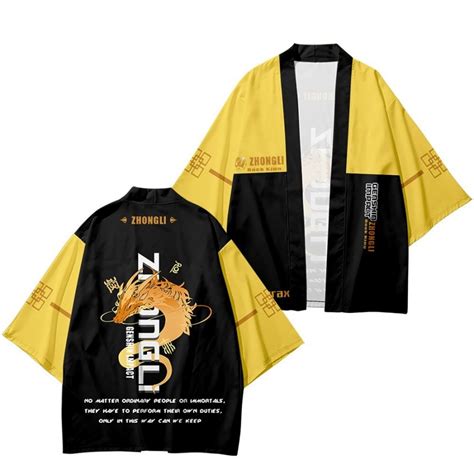 kimono genshin impact zhongli yukata cosplay
