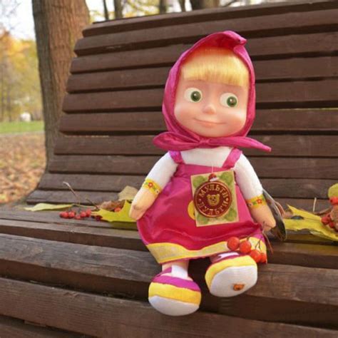 Soft Toy Masha Sings And Talks11 Inches Masha And The Bear Toys Masha Y El Oso Russian Doll