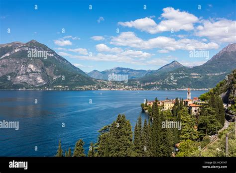 View Of The Typical Village Of Varenna And Lake Como Surrounded By