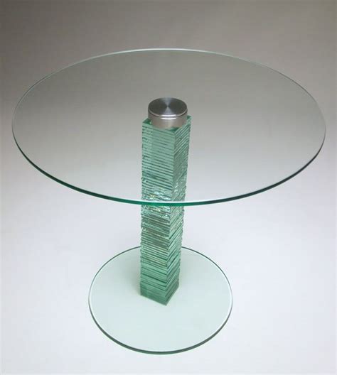 Tower Fiskos Sehpa Glass Furniture Glass Sculpture Glass Table