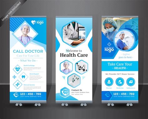 Premium Vector Medical Roll Up Banner Design For Hospital