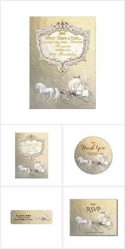 Gold Royal Princess Storybook Carriage And Unicorn Wedding Engagement