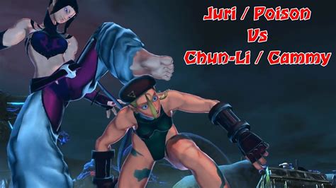 Juri And Poison Vs Chun Li And Cammy Street Fighter X Tekken Battle