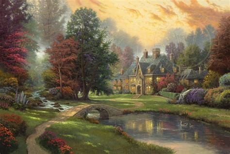 Lakeside Manor By Thomas Kinkade Cv Art And Frame