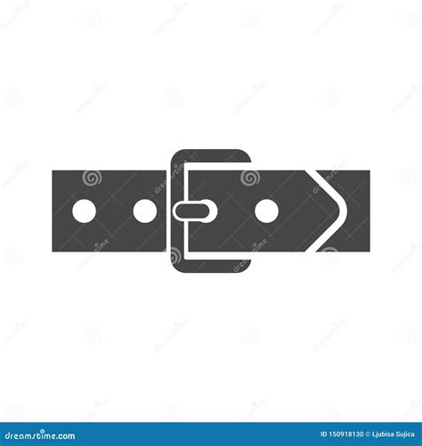 Belt Icon Flat Graphic Design Illustration Stock Illustration