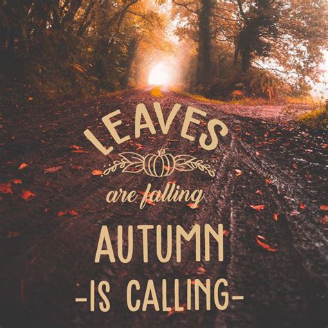 Leaves Are Falling Autumn Is Calling Vinyl Decal Etsy