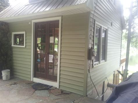 When installed properly, vinyl siding can withstand. Certainteed cypress vinyl siding on our camp | Vinyl ...