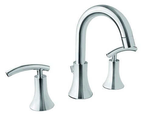 Using three installation holes, these faucets have taps on either side that can be manipulated to get the desired water temperature and flow rate that you need. Polished Chrome Three Hole Bathroom Vanity Faucet UVVU268PC