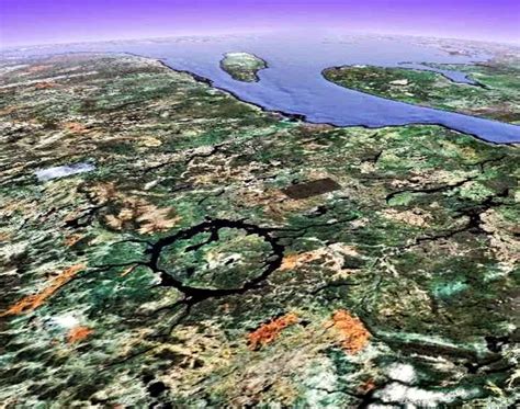 Manicouagan Crater Series Largest Meteorite Craters On Earth