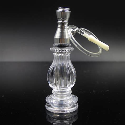 Unique Crystal Glass Pipe Glass Bubbler Smoking Pipe Water Hookah For