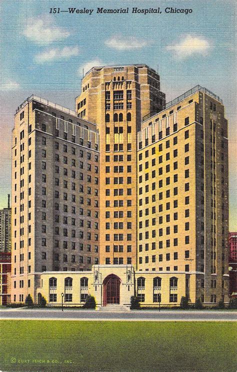 Wesley Memorial Hospital Chicago Il Chicago Architecture Art Deco