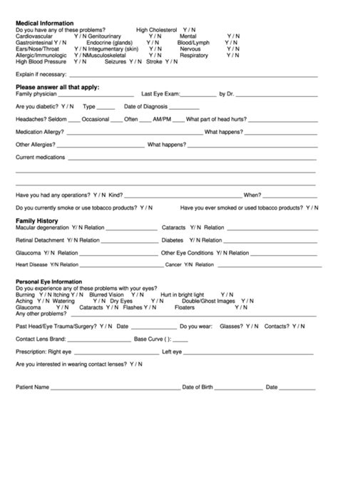 Free Medical Office Forms Printable